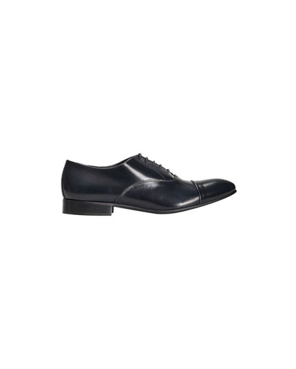 Roberto Pepe Luxury Blue Calfskin Men Loafer