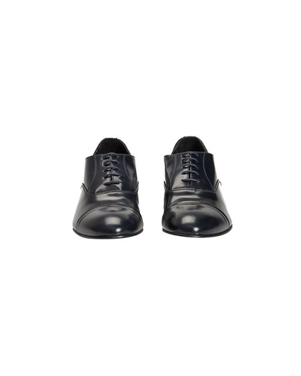 Roberto Pepe Luxury Blue Calfskin Men Loafer