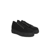 Cerruti 1881 Black Calfskin Women Sneaker