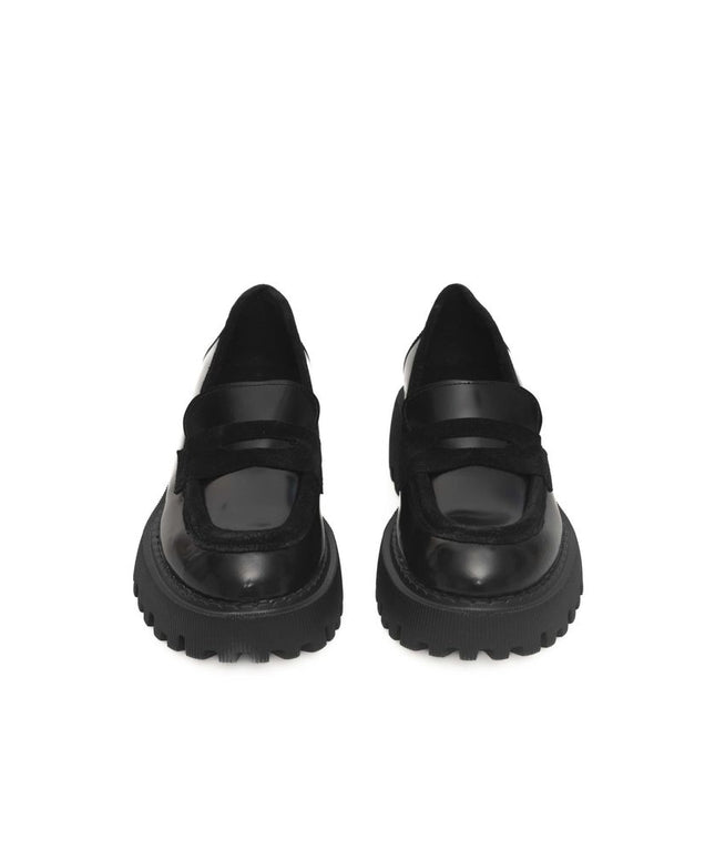 Cerruti 1881 Black Calfskin Women Loafer
