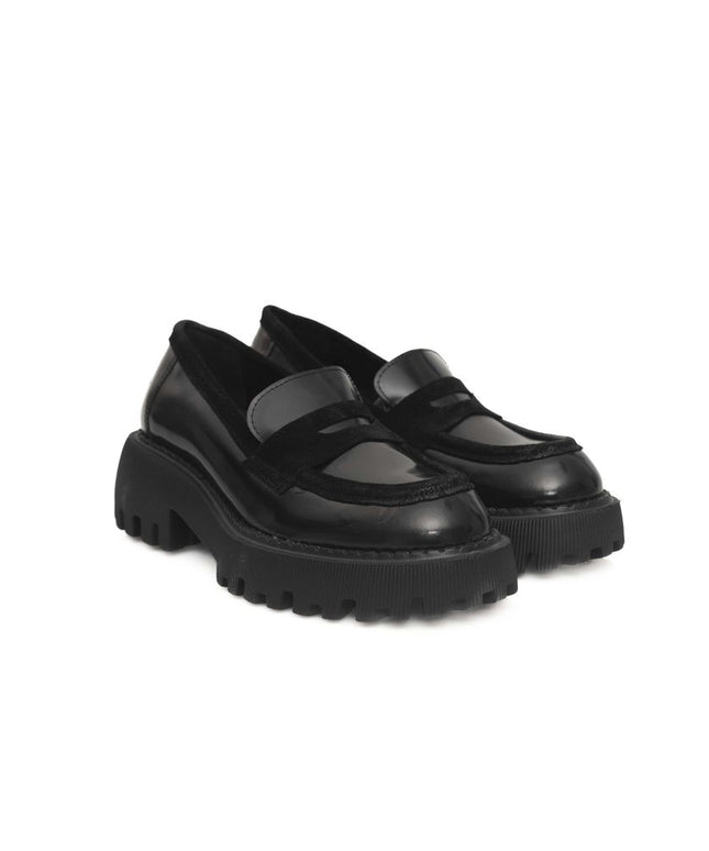 Cerruti 1881 Black Calfskin Women Loafer