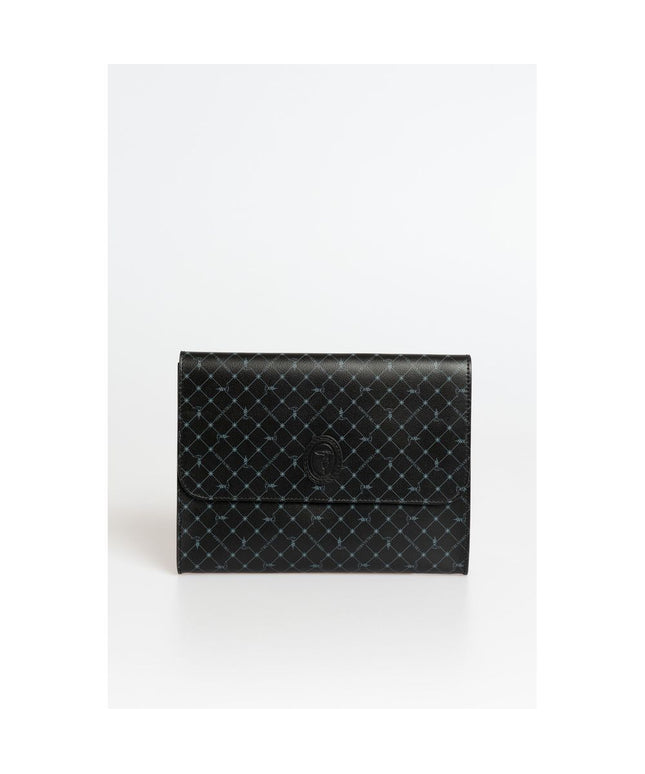 Trussardi Black Polyester Men Clutch