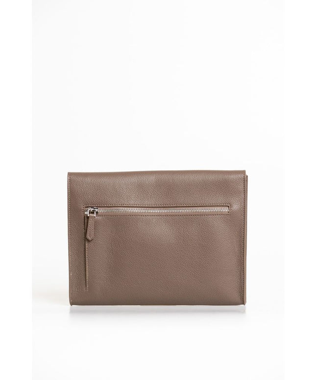 Trussardi Brown Polyester Men Clutch