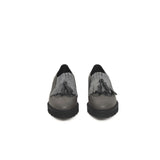 Cerruti 1881 Gray Cowhide Women Loafer