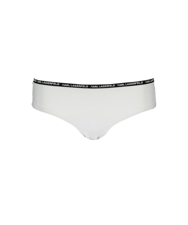 Karl Lagerfeld White Elastane Swimwear