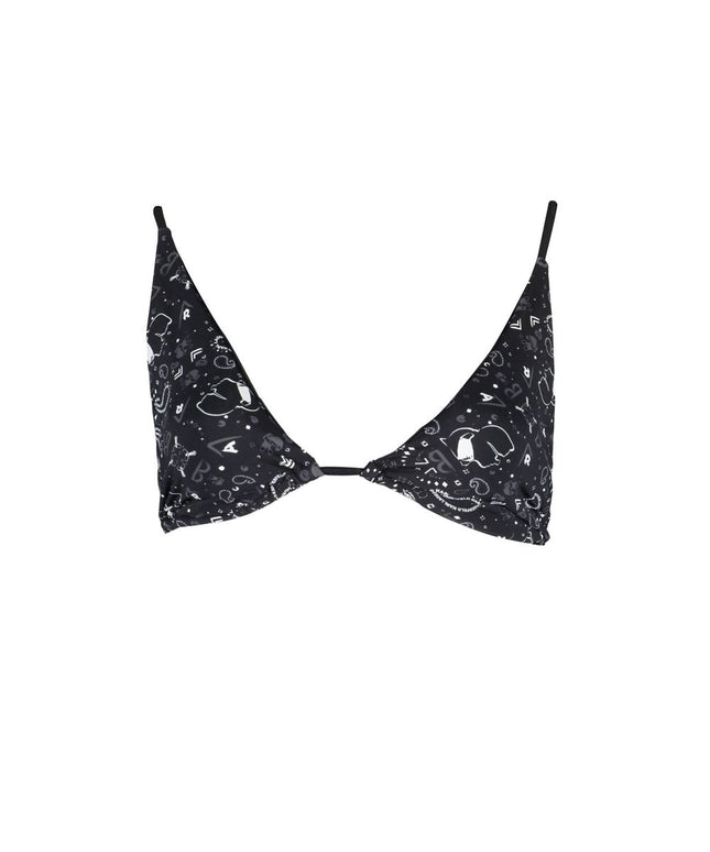 Karl Lagerfeld Black Elastane Swimwear