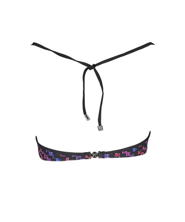 Karl Lagerfeld Black Elastane Swimwear