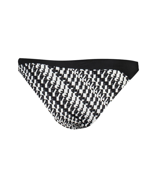 Karl Lagerfeld Black Elastane Swimwear
