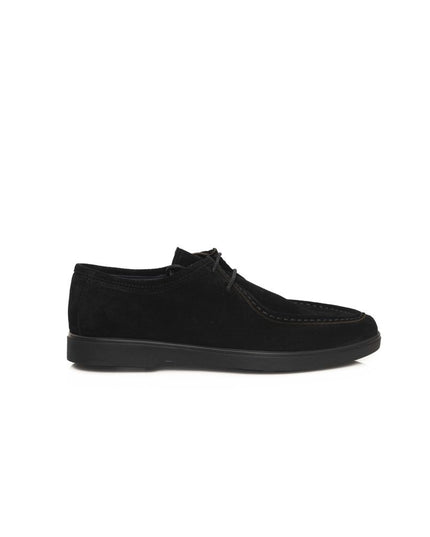 Cerruti 1881 Black Cowhide Men Derby Shoe