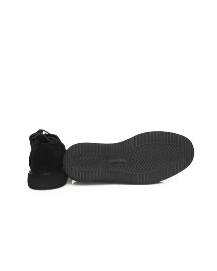 Cerruti 1881 Black Calfskin Men Derby Shoe