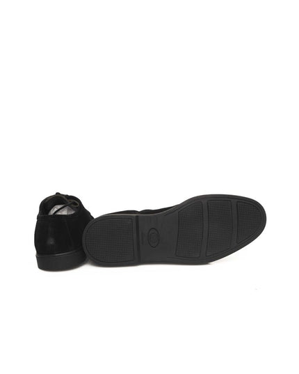 Cerruti 1881 Black Cowhide Men Derby Shoe