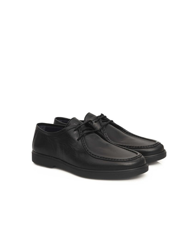 Cerruti 1881 Black Cowhide Men's Derby Shoe