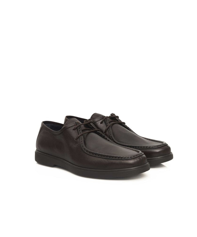 Cerruti 1881 Brown Cowhide Men Derby Shoe