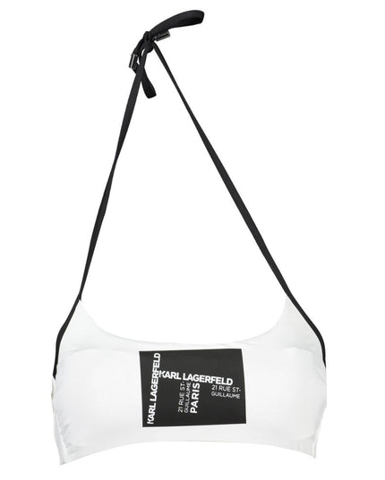 Karl Lagerfeld White Elastane Swimwear