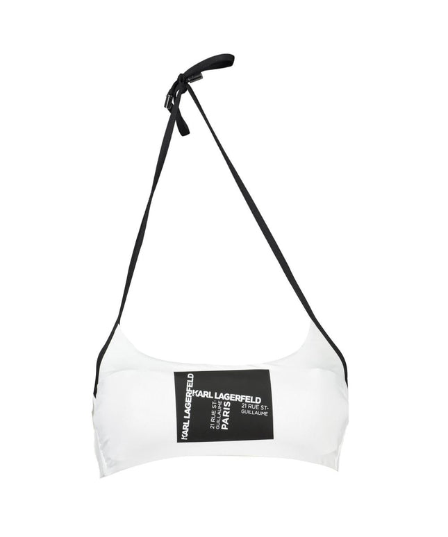 Karl Lagerfeld White Elastane Swimwear