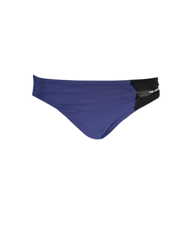 Karl Lagerfeld Blue Elastane Swimwear