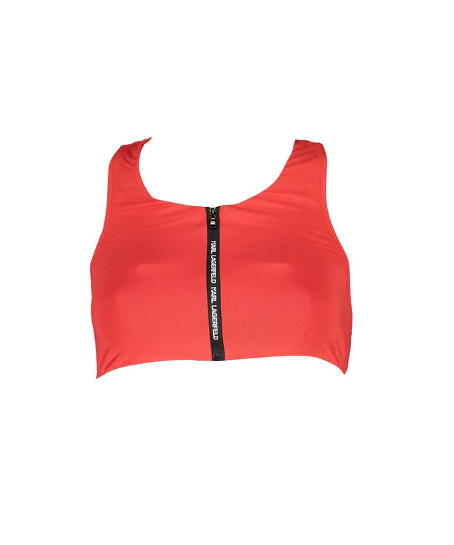 Karl Lagerfeld Red Elastane Swimwear