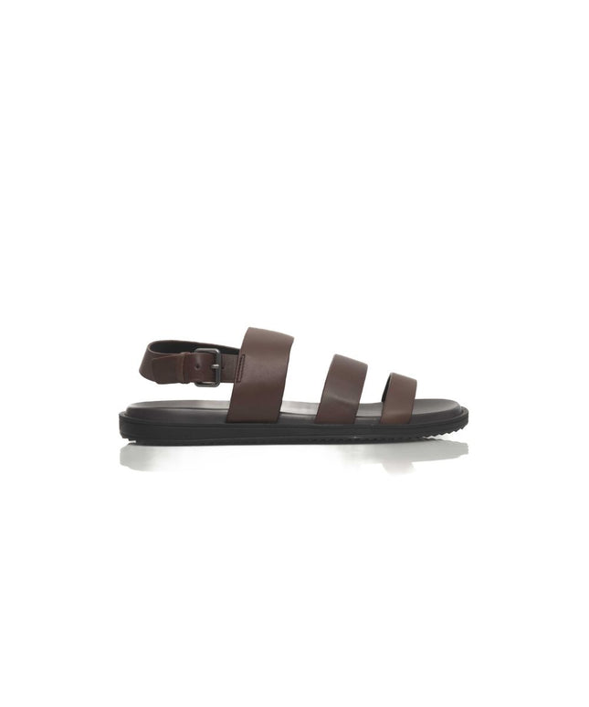 Cerruti 1881 Brown Cowhide Men Sandal