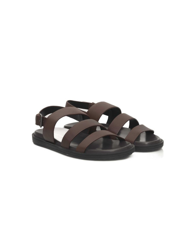Cerruti 1881 Brown Cowhide Men Sandal