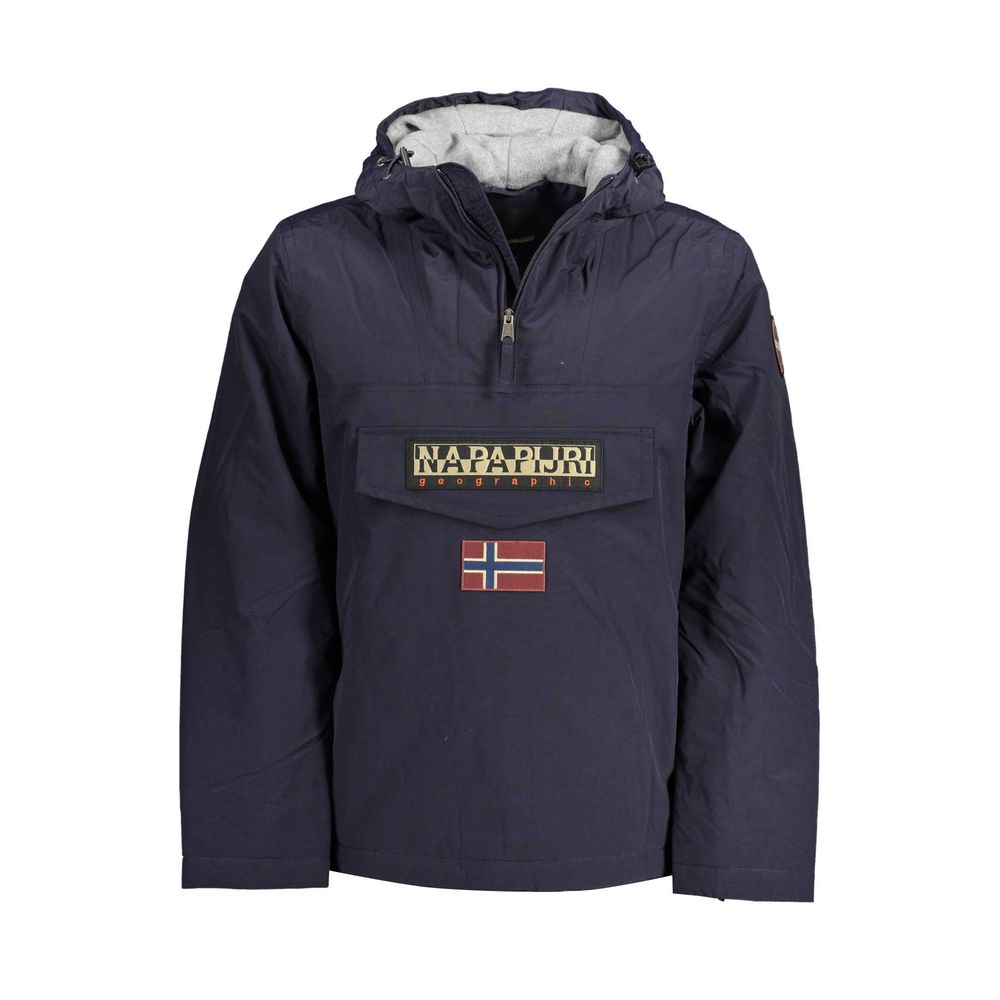 Napapijri Napapijri Blue Polyamide Jackets & Coat (Italian Size MEN: S, nan: nan, nan: nan)