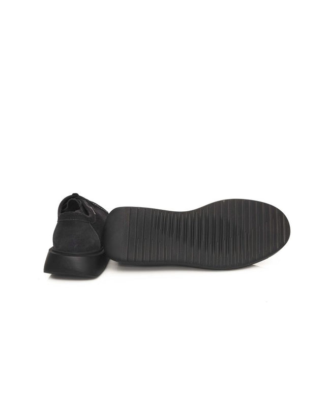 Cerruti 1881 Black Cowhide Men Derby Shoe