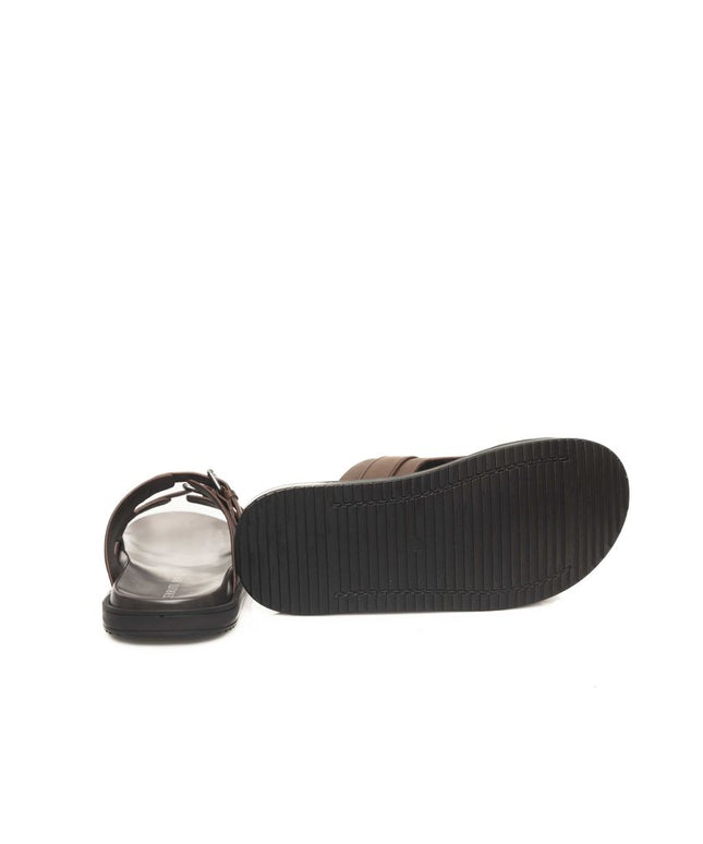 Cerruti 1881 Brown Cowhide Men Sandal