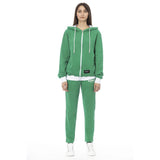 Baldinini Trend Green Cotton Women Sweater