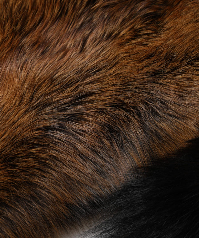 Dolce & Gabbana Brown Red Fox Fur Neck Cashmere Warmer Scarf