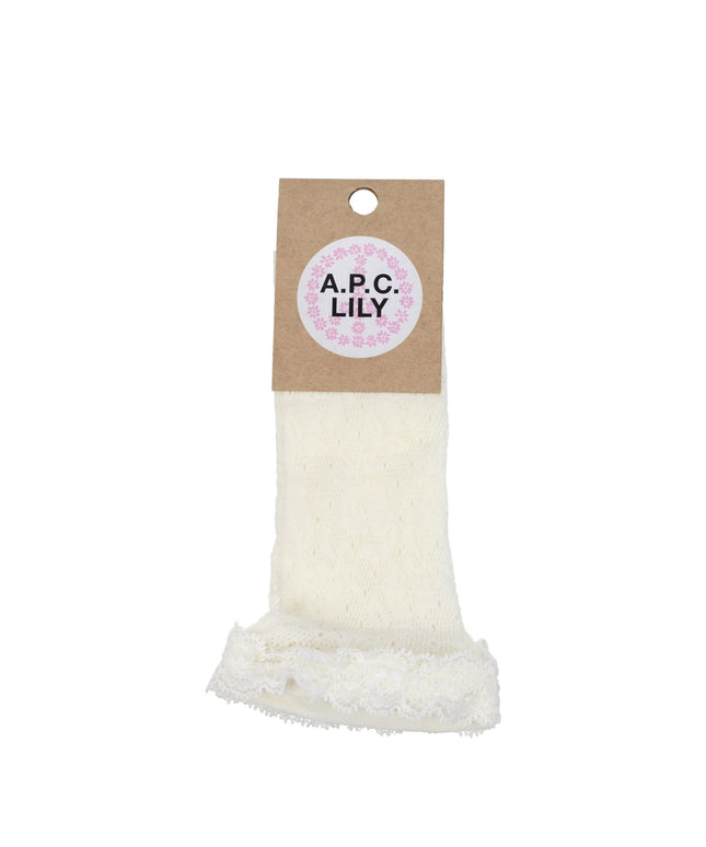 A.P.C. White Polyamide Socks