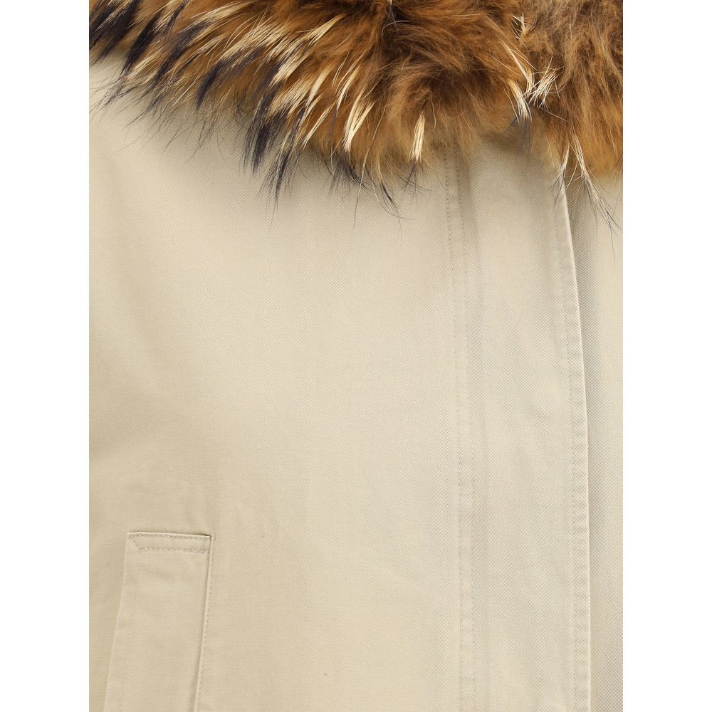 SWORD 6.6.44 Beige Cotton Parka