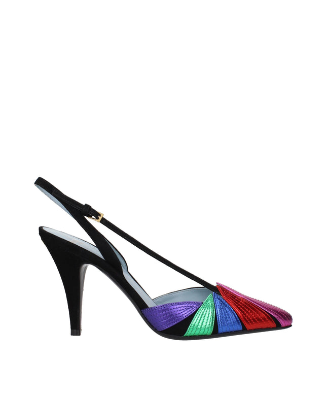 Valentino Garavani Black Leather High Heel Pumps