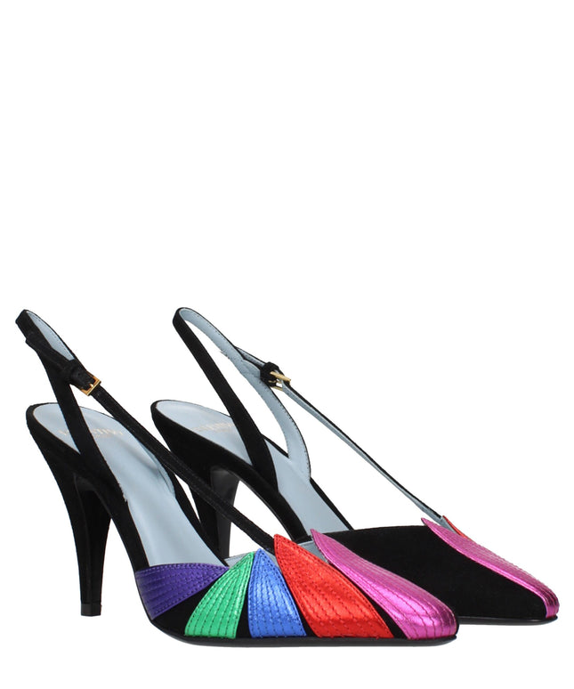 Valentino Garavani Black Leather High Heel Pumps