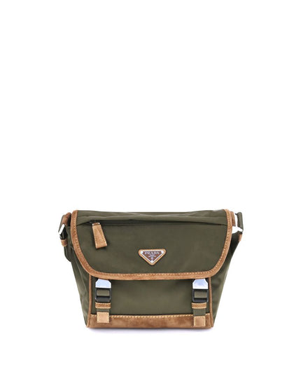 Prada Re-Nylon and leather medium Shoulder Bag