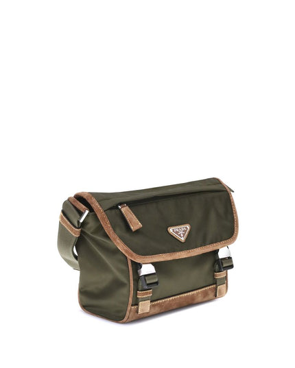 Prada Re-Nylon and leather medium Shoulder Bag