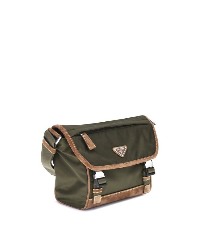 Prada Re-Nylon and leather medium Shoulder Bag