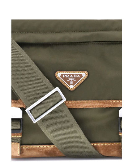 Prada Re-Nylon and leather medium Shoulder Bag