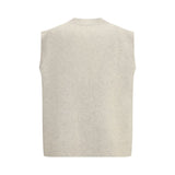 P.A.R.O.S.H. Cream Raccoon Fur Sleveless Jacket