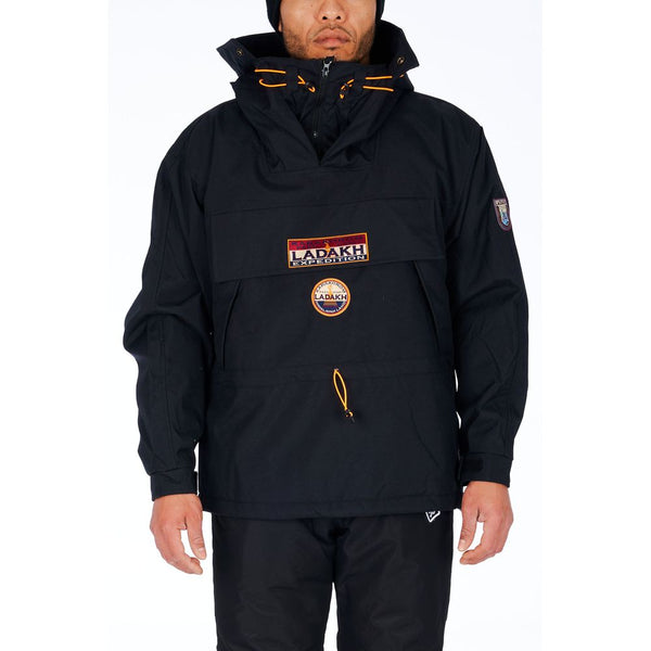 Ladakh Black Polyester Men Jacket