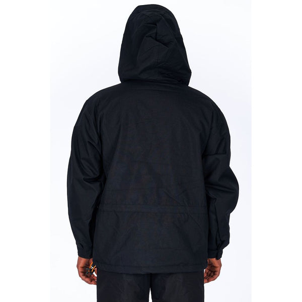Ladakh Black Polyester Men Jacket
