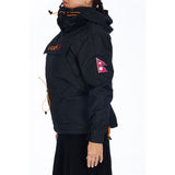 Ladakh Black Polyester Women Jacket