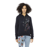 Mr&Mrs Italy Blue Cotton Women Sweatshirt