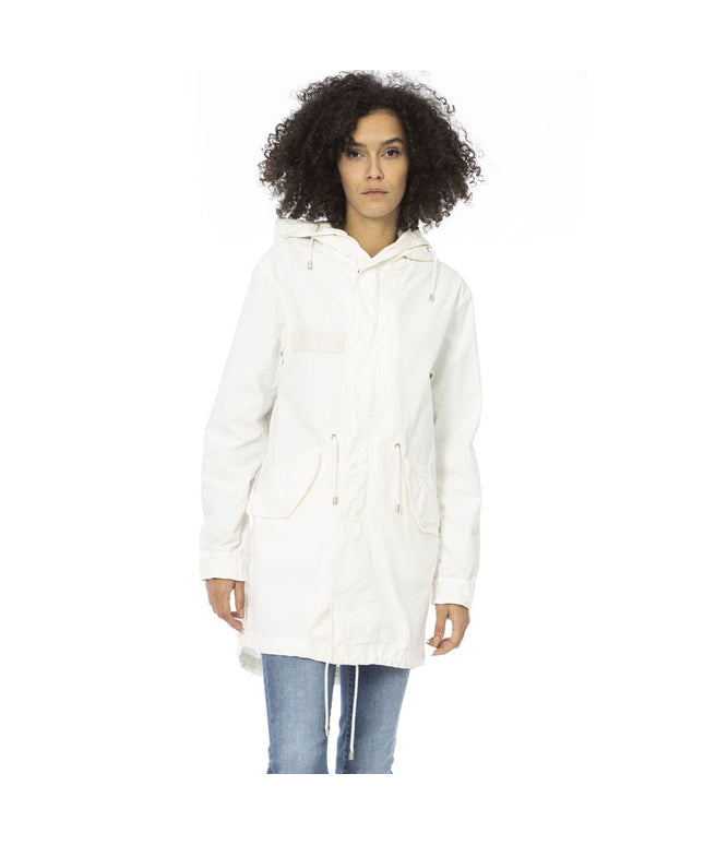Mr&Mrs Italy White Cotton Women Parka