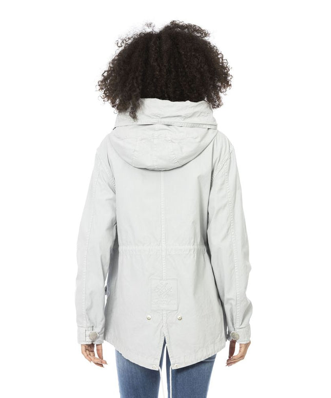 Mr&Mrs Italy Silver Cotton Women Jacket