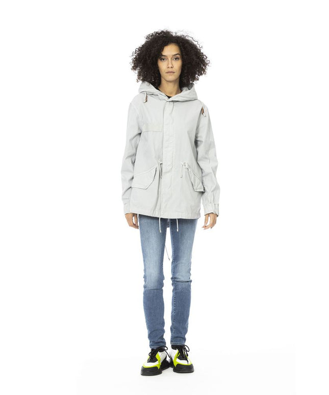 Mr&Mrs Italy Silver Cotton Women Jacket