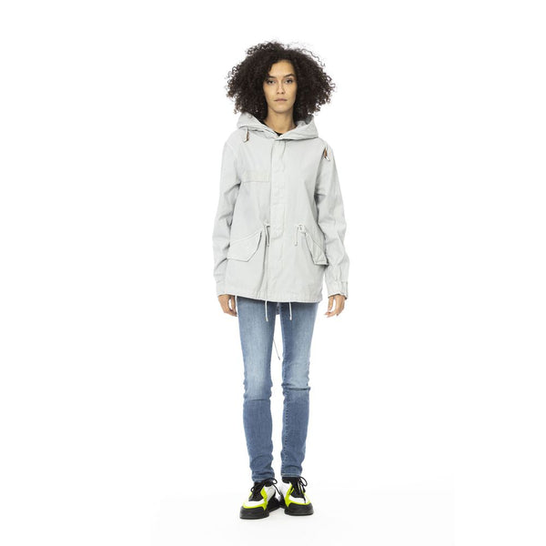 Mr&Mrs Italy Silver Cotton Women Jacket