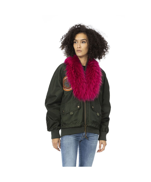 Mr&Mrs Italy Green Polyamide Women Bomber Jacket