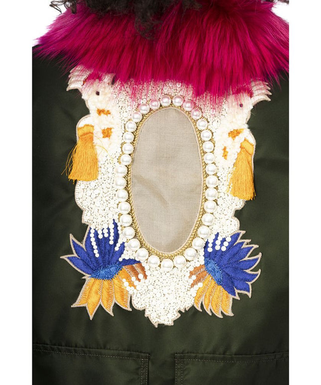 Mr&Mrs Italy Green Polyamide Women Bomber Jacket