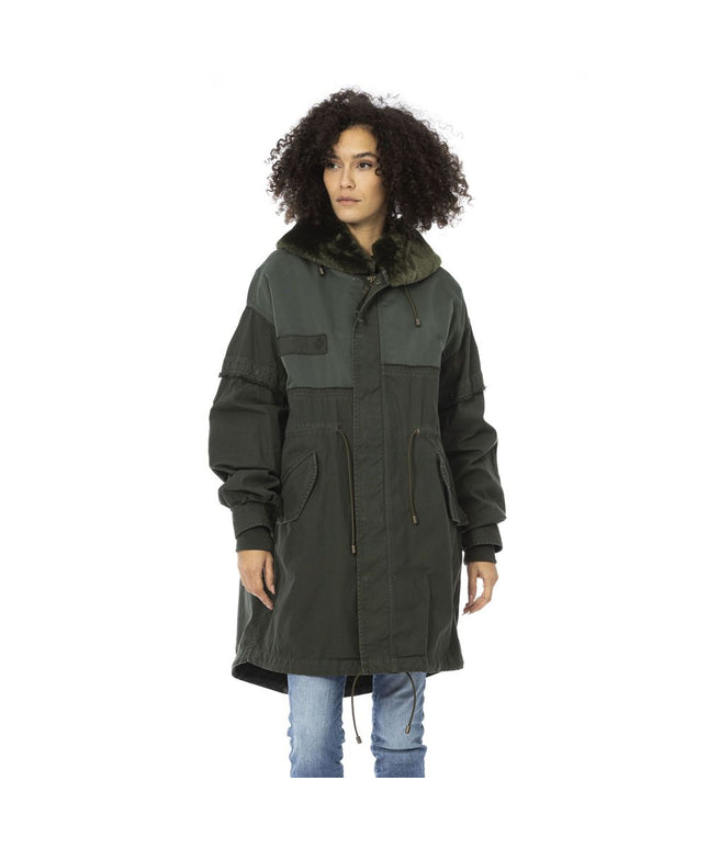 Mr&Mrs Italy Green Cotton Women Parka