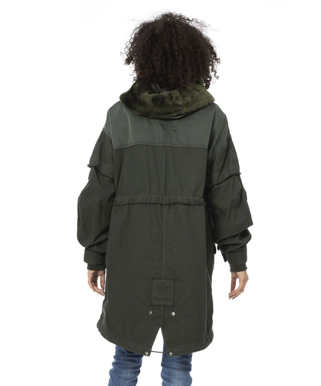 Mr&Mrs Italy Green Cotton Women Parka