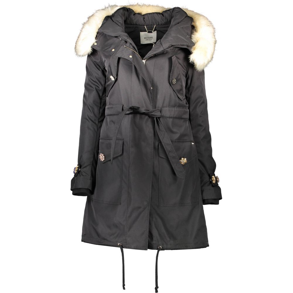Blugirl Black Polyester Jackets & Coat